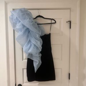 Blue and Black statement dress worn once. Size XL